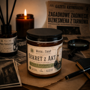Świeca sojowa Sekret z Akt Wosk i Trop